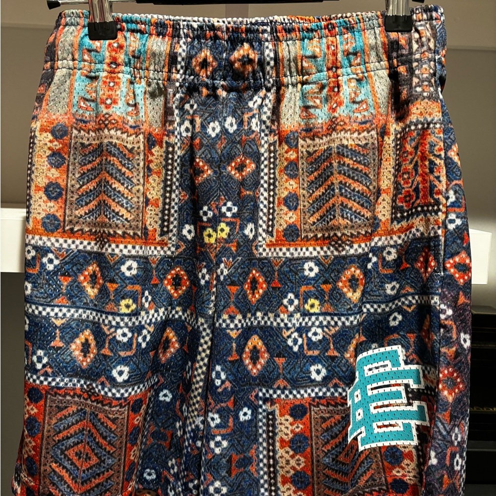 Eric Emanuel Rug blue shorts size S brand new